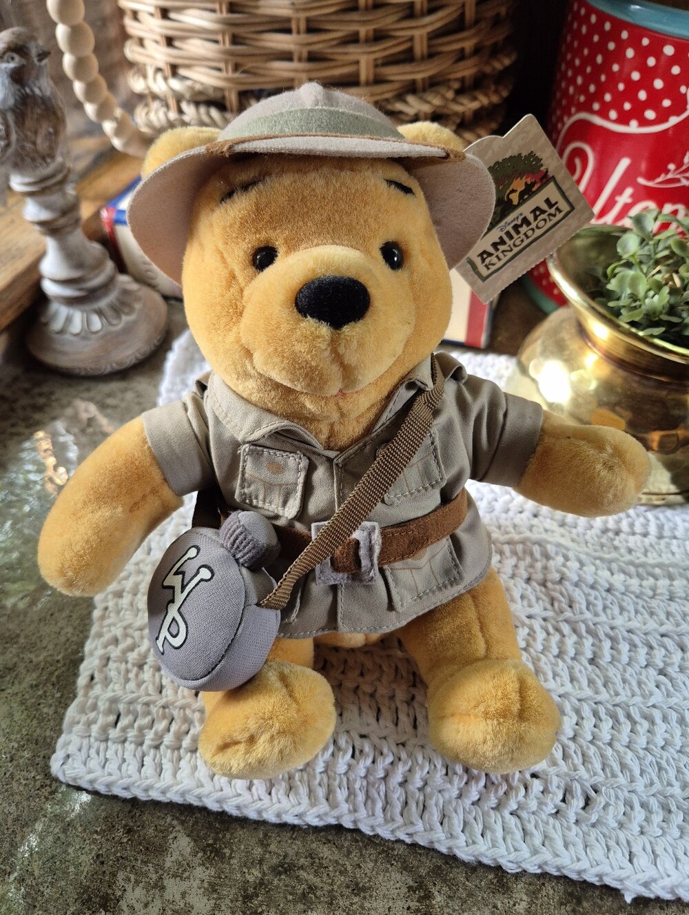 ❤️‍🔥 Vintage Safari POOH Walt Disney Plush Toy With Tag